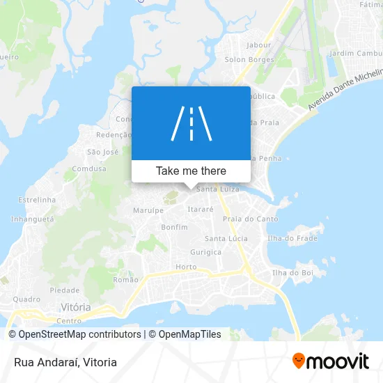 Rua Andaraí map