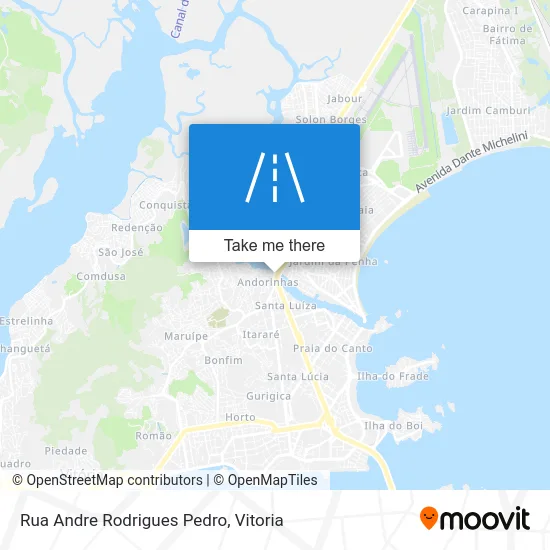 Rua Andre Rodrigues Pedro map