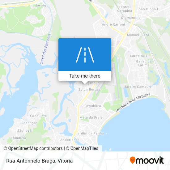 Rua Antonnelo Braga map