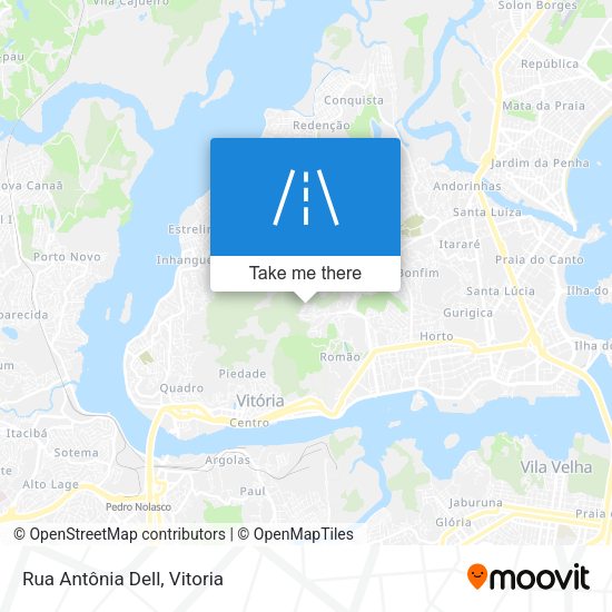Rua Antônia Dell map