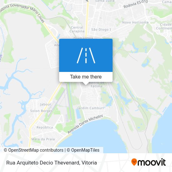 Rua Arquiteto Decio Thevenard map