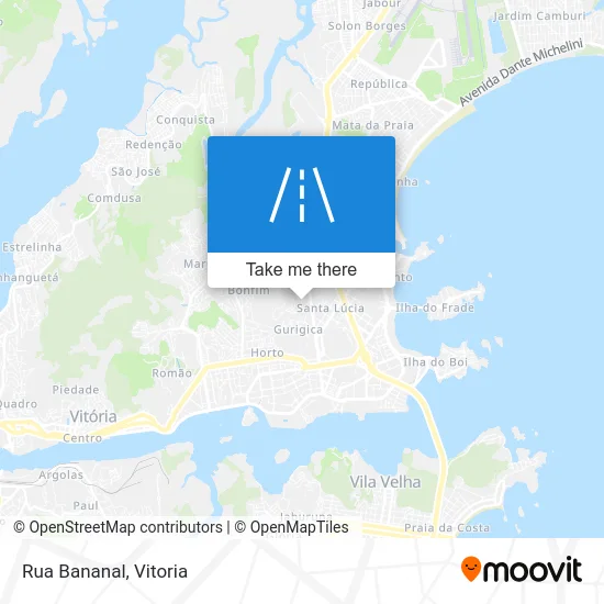 Rua Bananal map