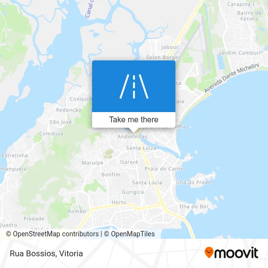Rua Bossios map