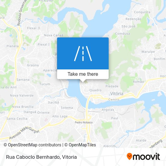 Rua Caboclo Bernhardo map