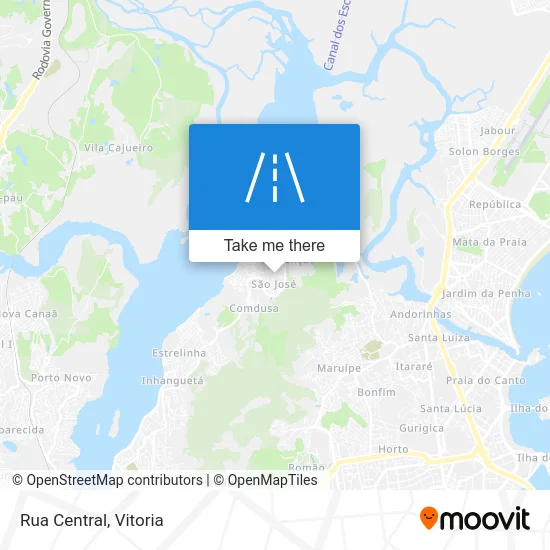 Rua Central map