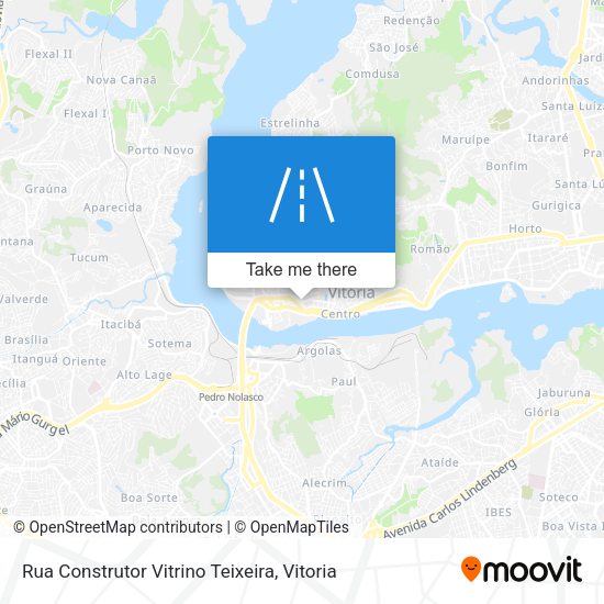 Rua Construtor Vitrino Teixeira map