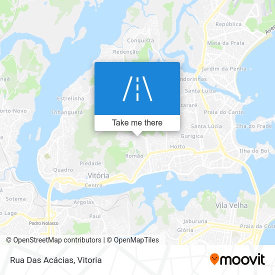 Rua Das Acácias map