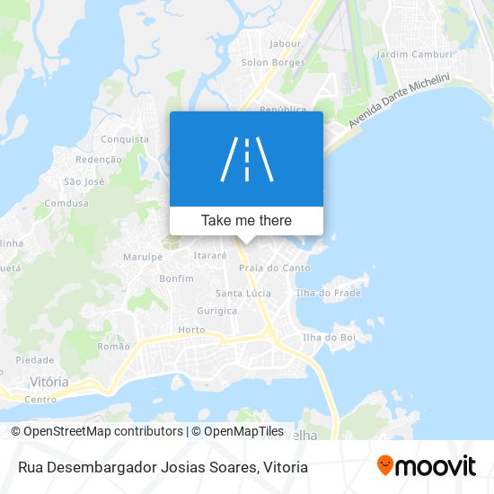 Mapa Rua Desembargador Josias Soares