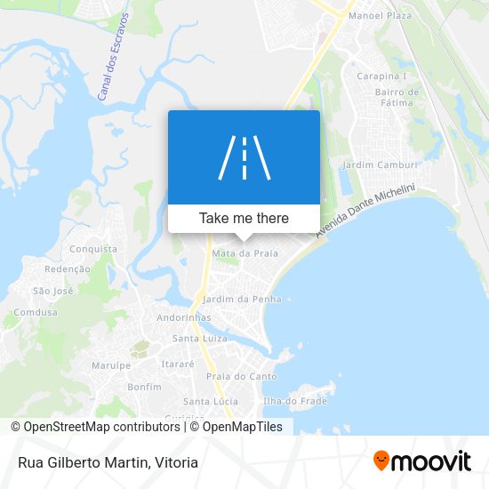 Rua Gilberto Martin map
