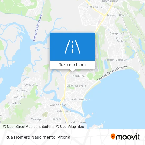 Rua Homero Nascimento map