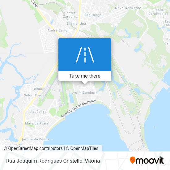 Rua Joaquim Rodrigues Cristello map