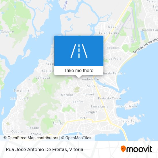 Rua José Antônio De Freitas map