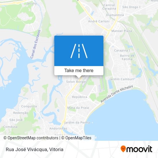 Rua José Vivácqua map