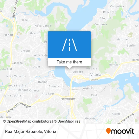 Rua Major Rabaiole map