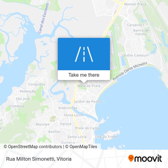 Rua Milton Simonetti map