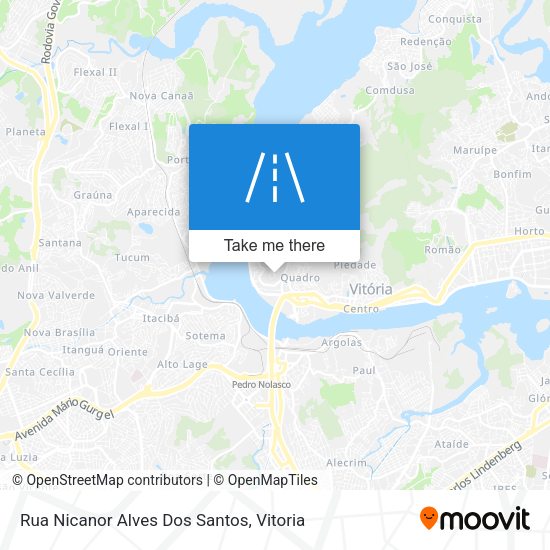Rua Nicanor Alves Dos Santos map
