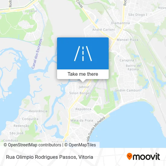 Rua Olímpio Rodrigues Passos map