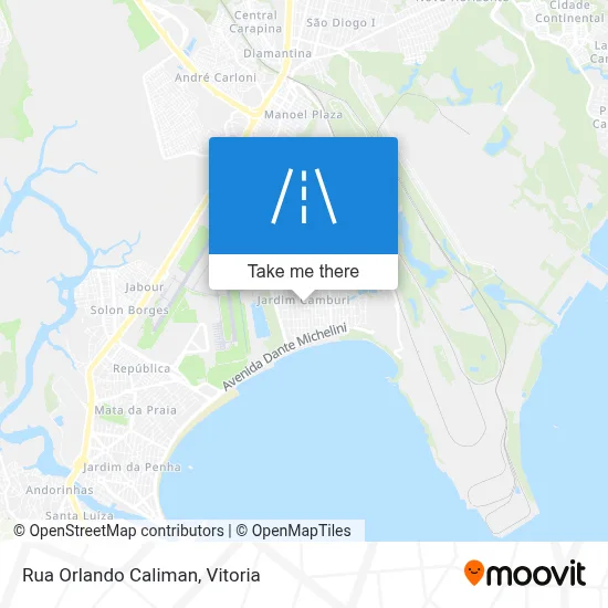 Rua Orlando Caliman map