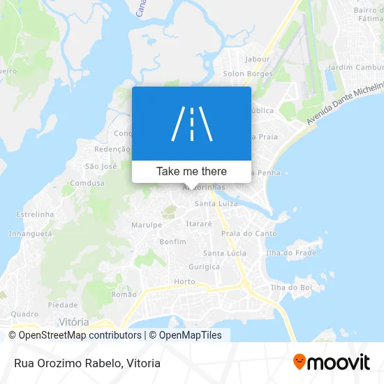 Rua Orozimo Rabelo map