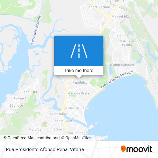 Rua Presidente Afonso Pena map