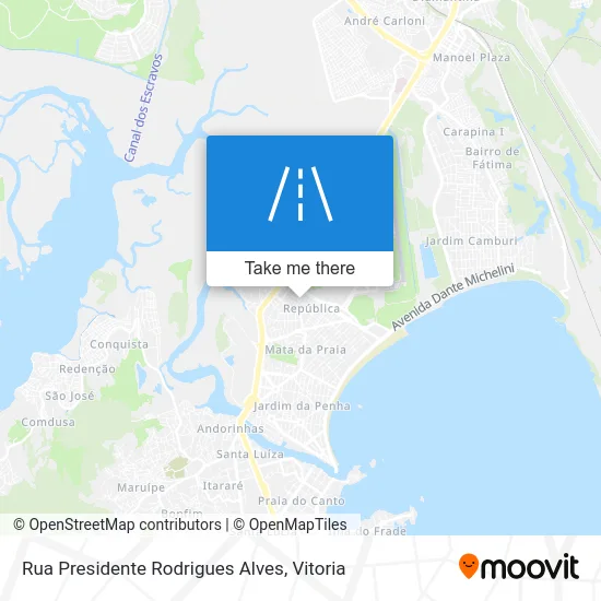 Rua Presidente Rodrigues Alves map
