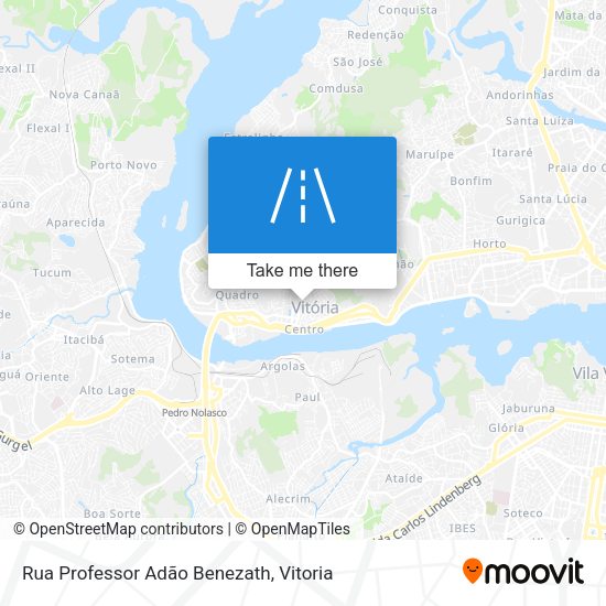 Rua Professor Adão Benezath map