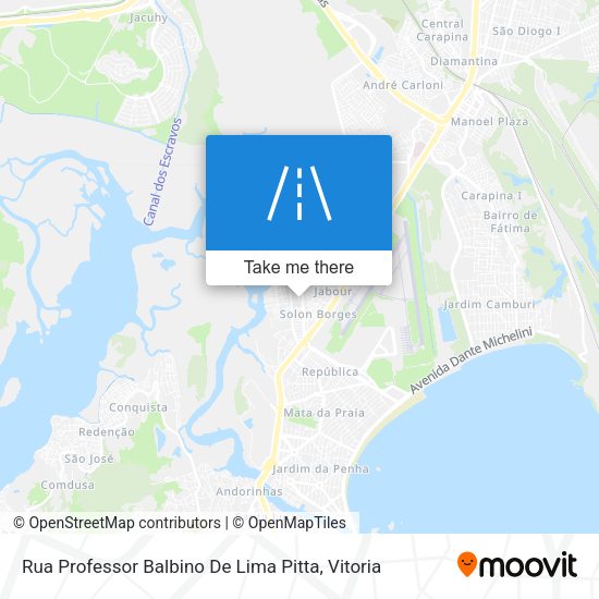 Rua Professor Balbino De Lima Pitta map
