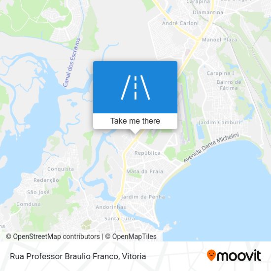 Rua Professor Braulio Franco map