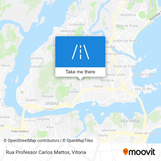 Rua Professor Carlos Mattos map