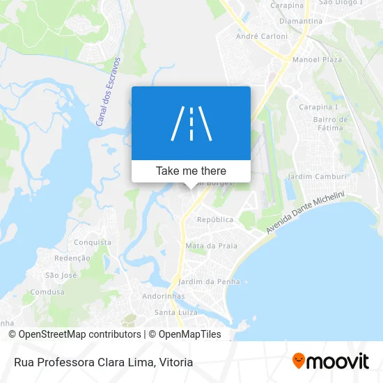 Rua Professora Clara Lima map