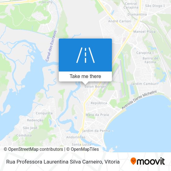 Rua Professora Laurentina Silva Carneiro map