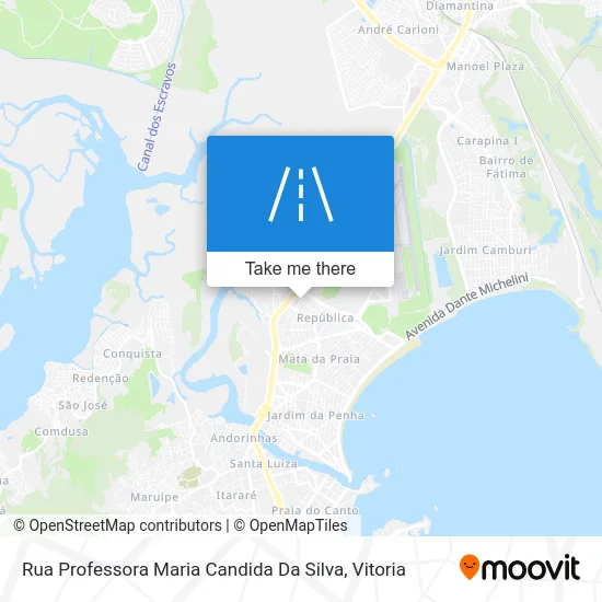 Rua Professora Maria Candida Da Silva map