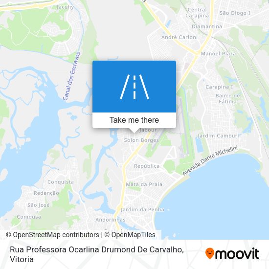 Rua Professora Ocarlina Drumond De Carvalho map