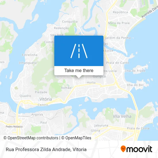 Rua Professora Zilda Andrade map