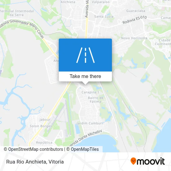 Rua Rio Anchieta map