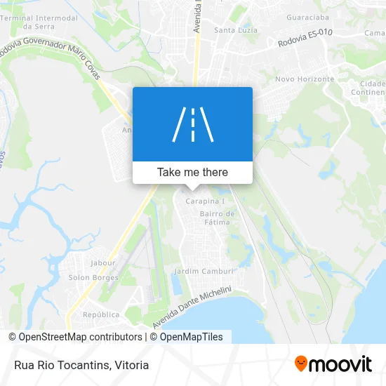 Rua Rio Tocantins map