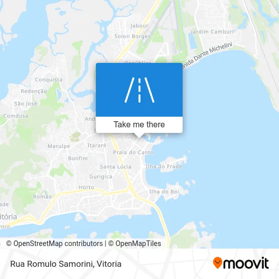 Rua Romulo Samorini map