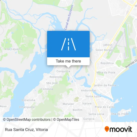 Rua Santa Cruz map