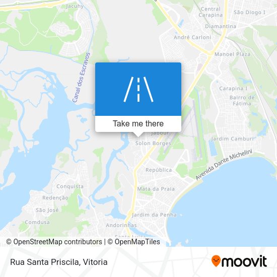 Rua Santa Priscila map