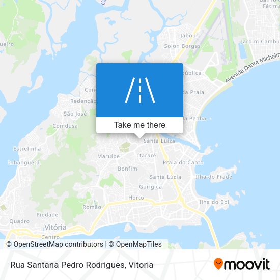 Rua Santana Pedro Rodrigues map