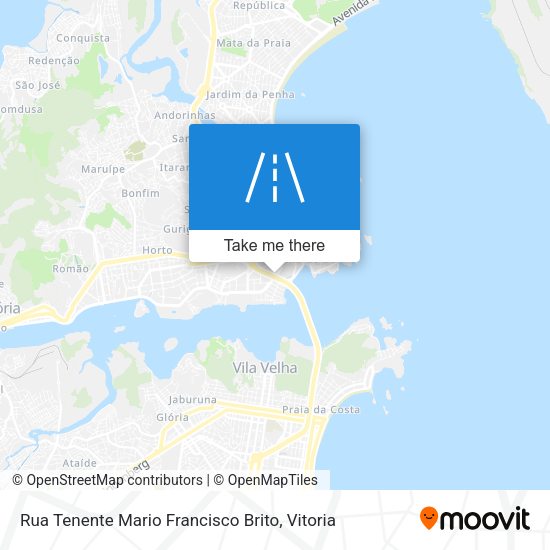 Rua Tenente Mario Francisco Brito map