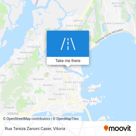 Rua Tereza Zanoni Caser map