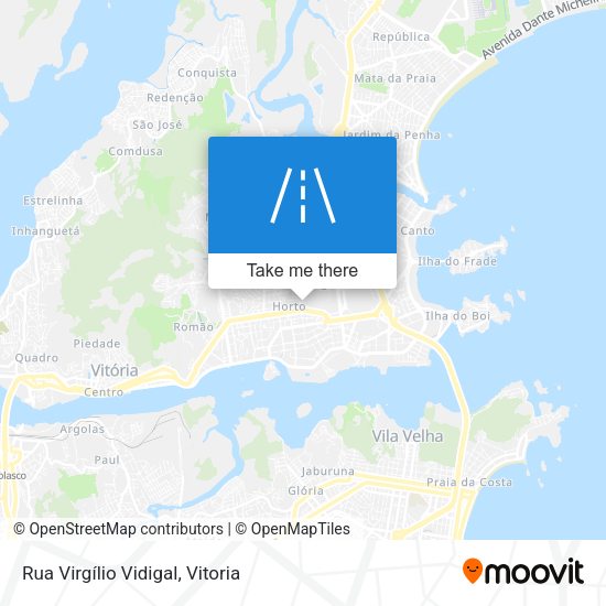 Rua Virgílio Vidigal map