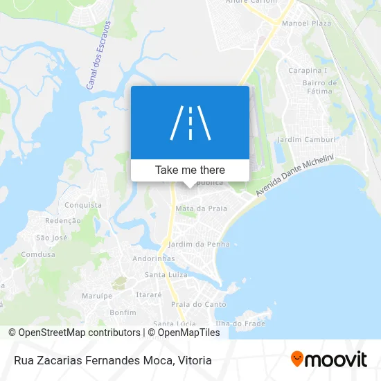 Rua Zacarias Fernandes Moca map