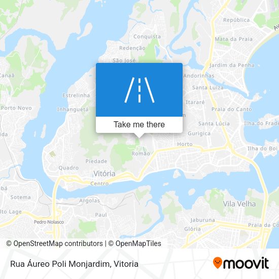 Rua Áureo Poli Monjardim map