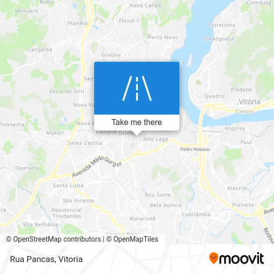 Rua Pancas map