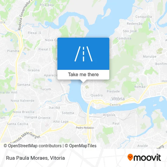 Rua Paula Moraes map