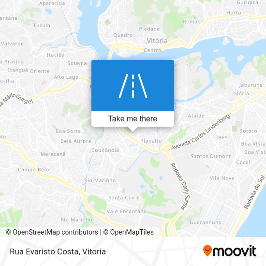 Rua Evaristo Costa map