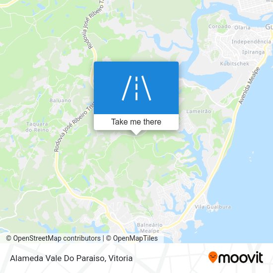 Alameda Vale Do Paraiso map