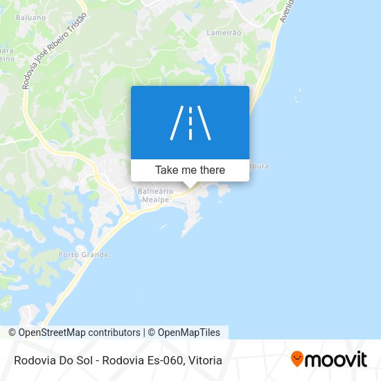 Rodovia Do Sol - Rodovia Es-060 map